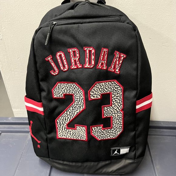 Nike Air Jordan 23 Chicago Bulls Jumpman Laptop Large Backpack Bag - Picture 1 of 8